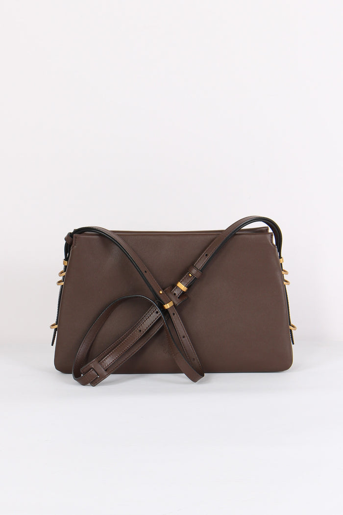 Tracolla Triplet 3 Scomparti Marrone/castagna-3