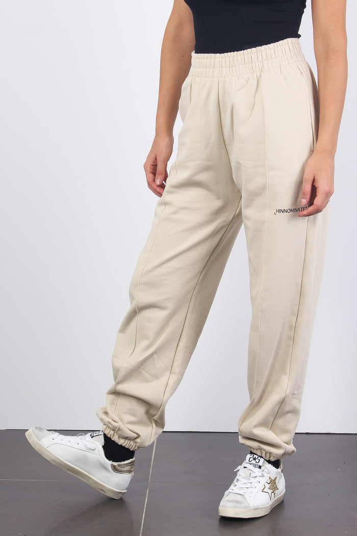 Pantalone Felpa Nervature Beige Sand-6