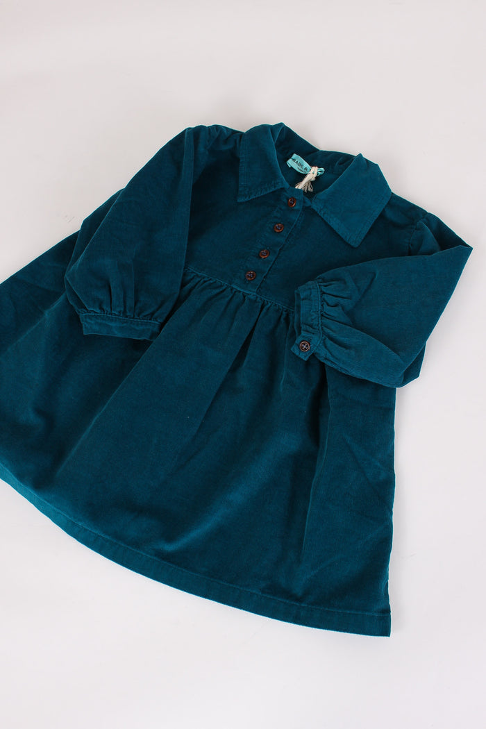 Abito Velluto Stretch 124winter Turq-4