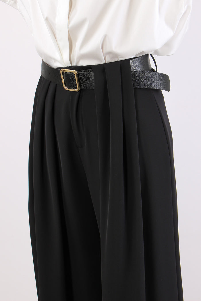 Pantalone Multi Pences Cintura Nero-7