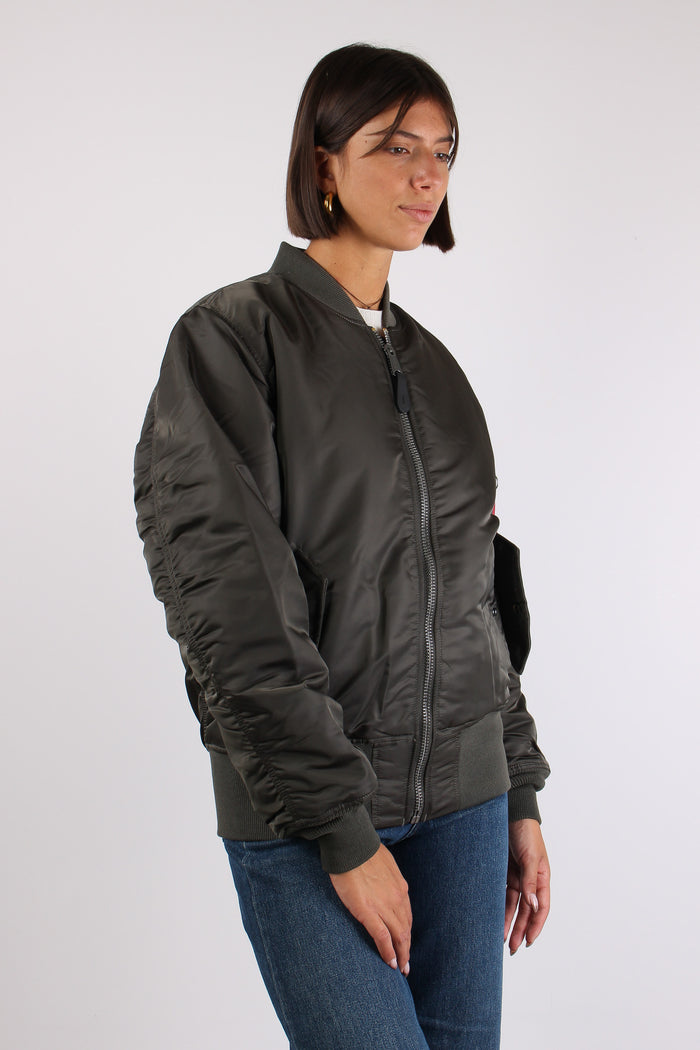 Heritage Bomber Jacket Nylon Grey-6