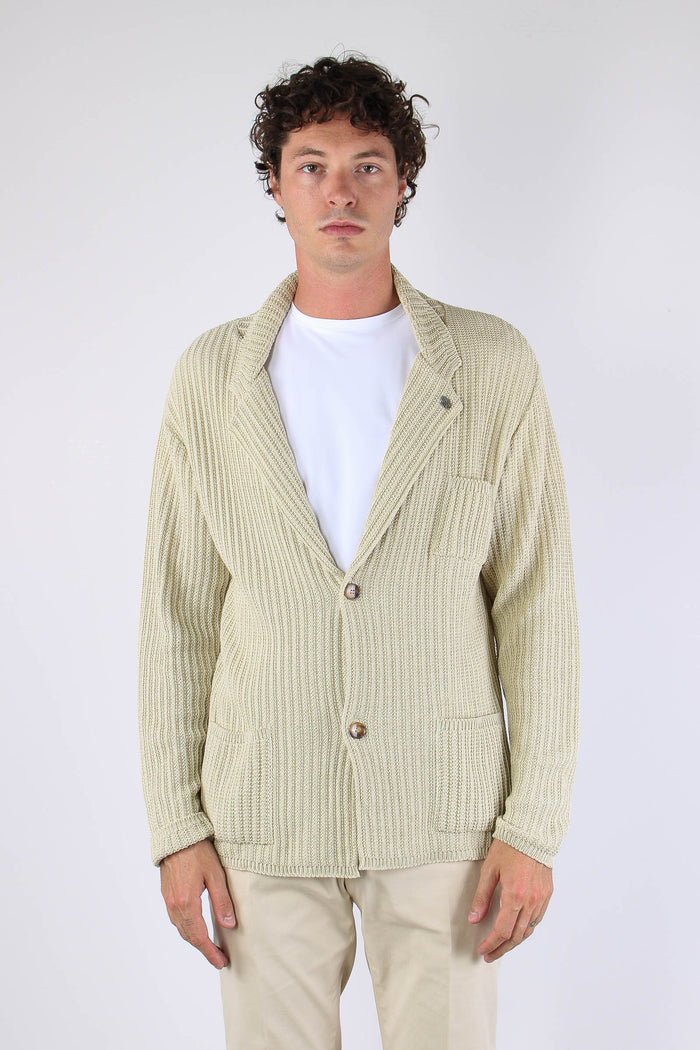 Cardigan Maglia Beige-2