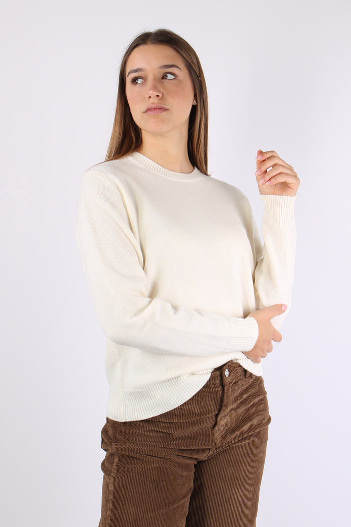 Girocollo Logo Collo Bianco-6