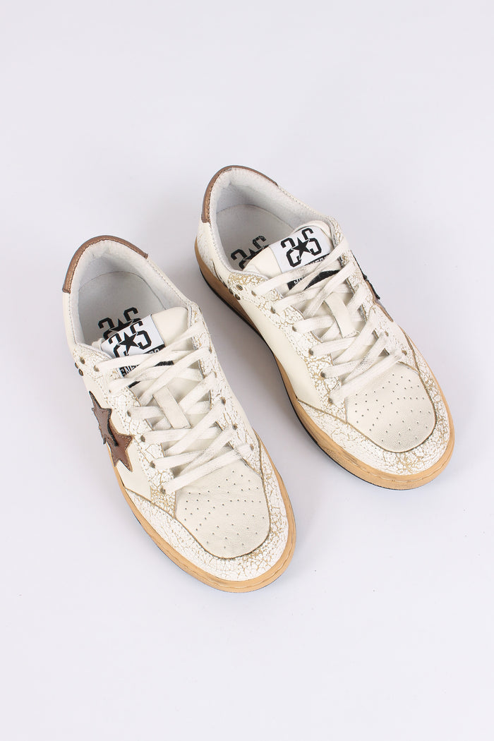 Sneakers Week Star Borchie Bianco/bronzo-5