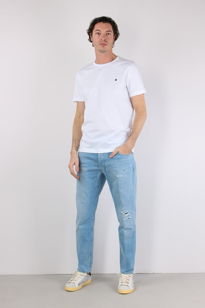 T-shirt Logo Cotone Bianco-5