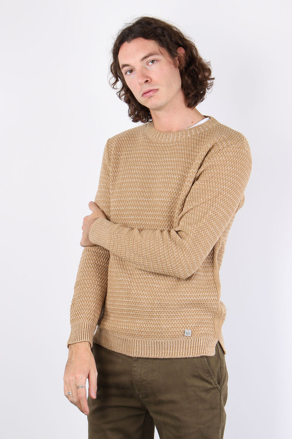 Maglia Punto Riso Cammello/beige-2