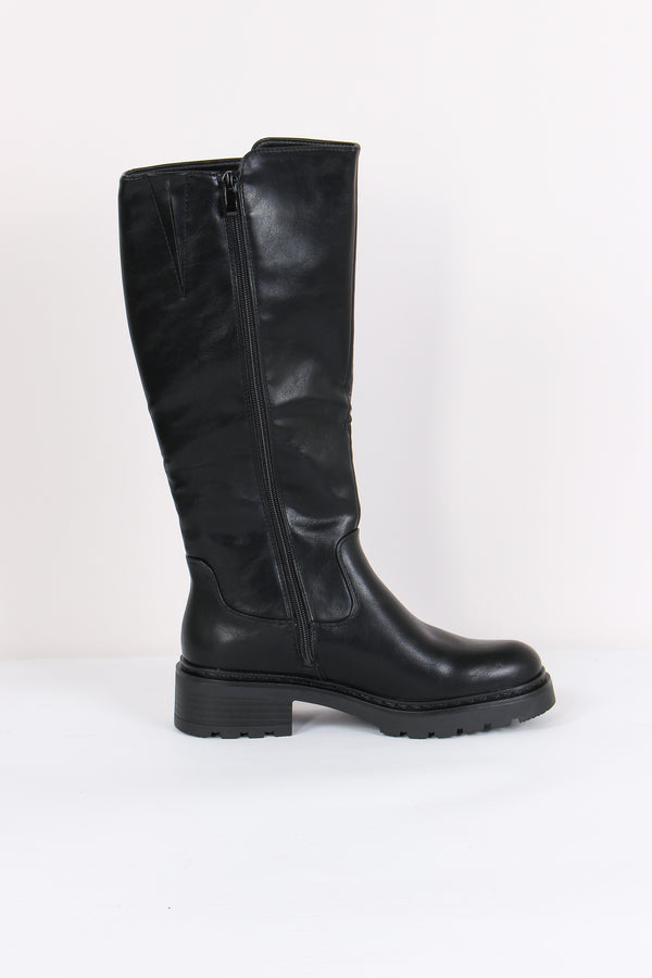 Stivale Gambale Alto Black