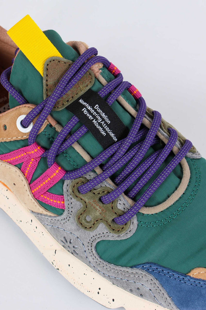 Sneakers Yamano Suede Nylon Petrol/stone-5