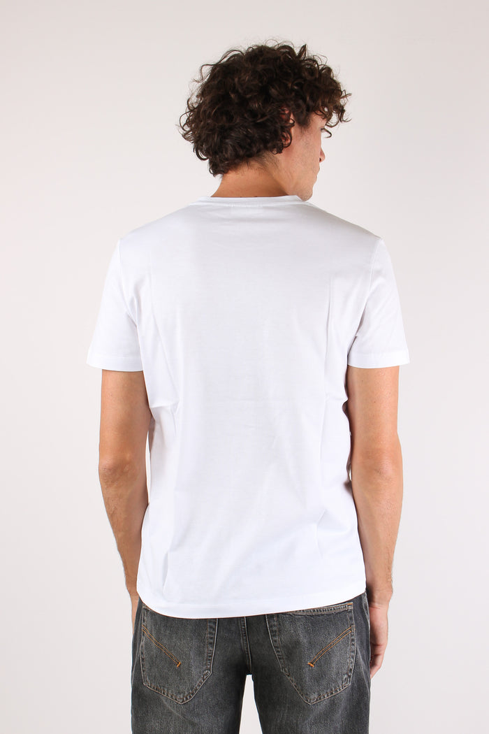 T-shirt Cotone Fiammato White-5
