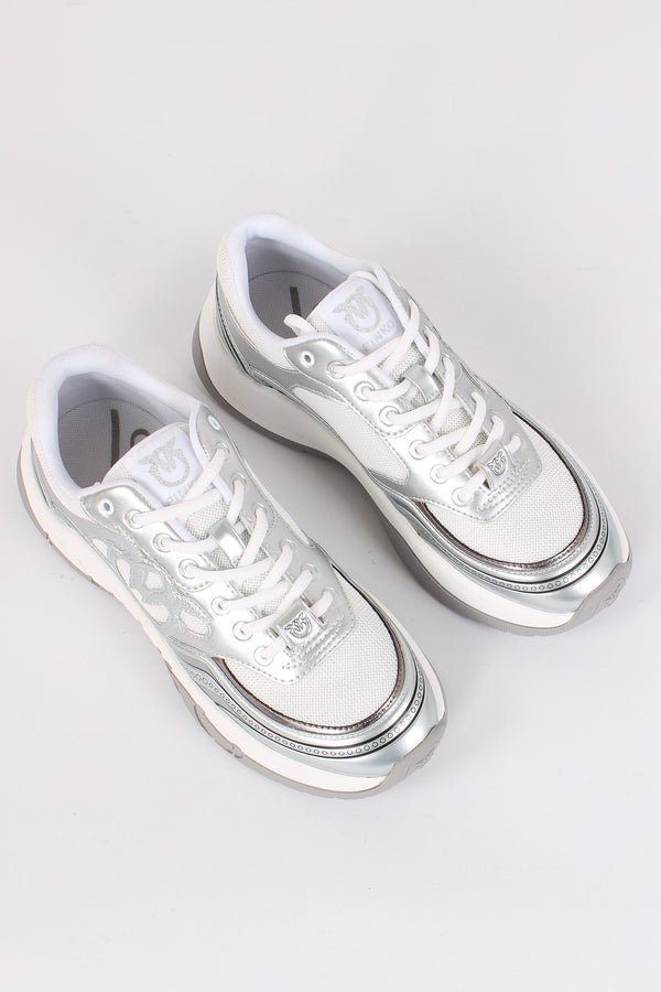 Glammy 04 Sneaker Metalizzat Mesh Silver-2