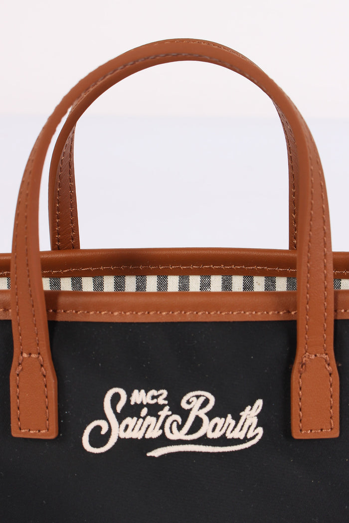City Bag Mini Nylon Nero-7