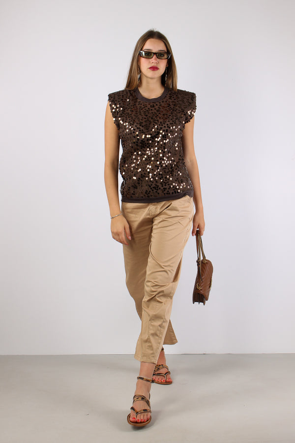 Canotta Paillettes Moro