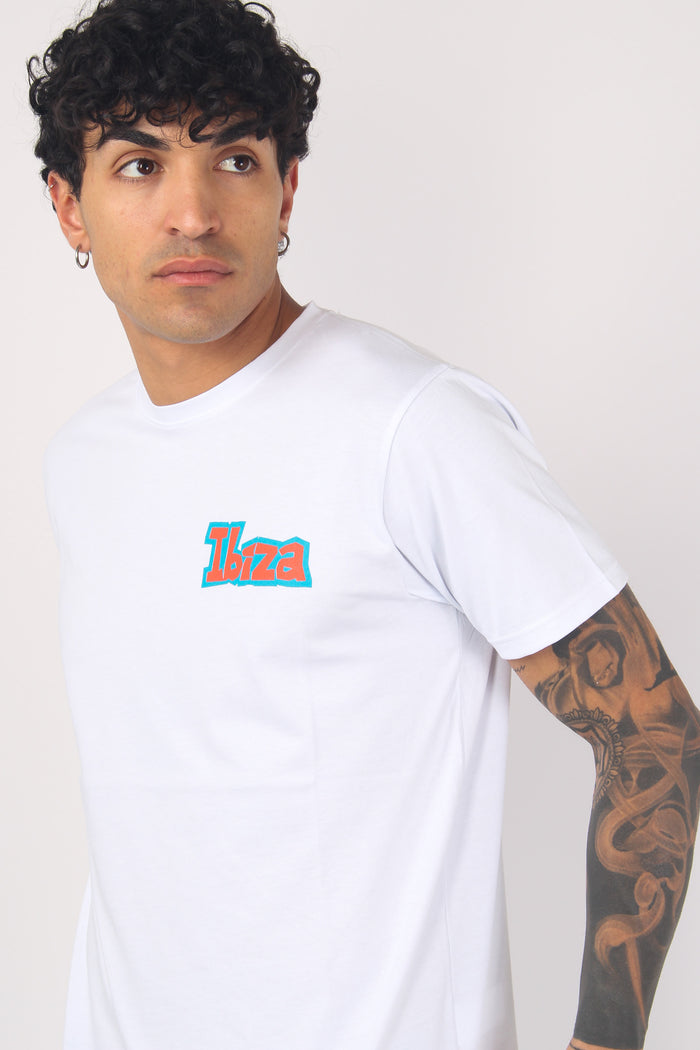 T-shirt Stampa Ibiza Bianco-7
