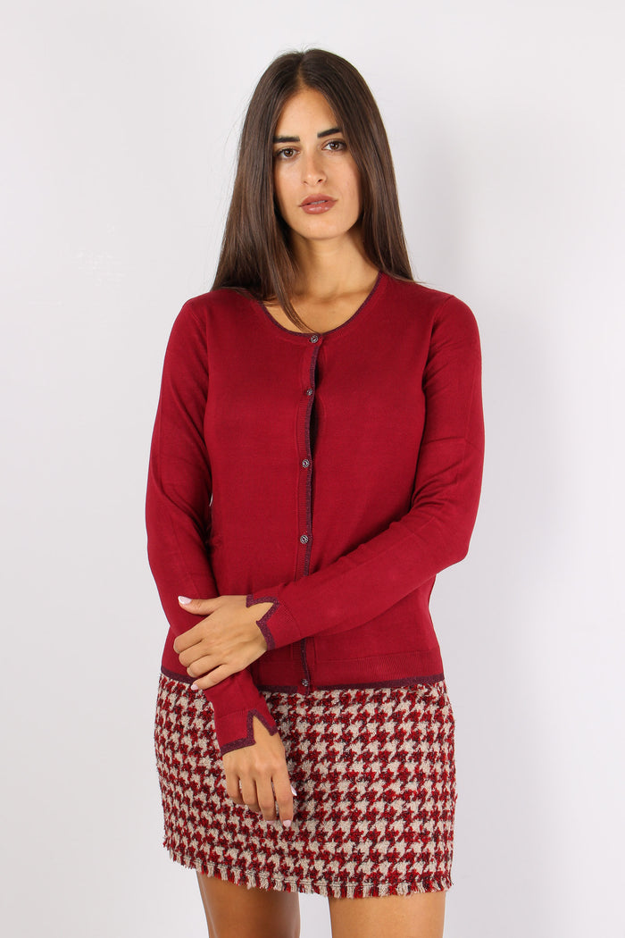 Cardigan Viscosa Profilo Lurex Pepper-3