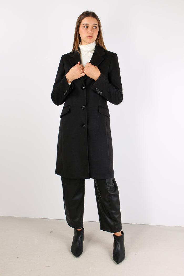 Cappotto New York Collo Lancia Nero-5
