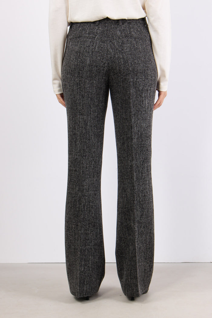 Pantalone Trombetta Stretch Nero-4