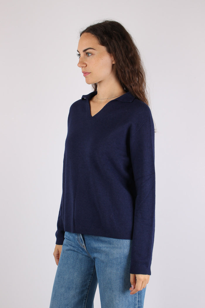 Polo Viscosa Evening Blue-4