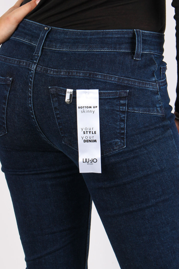 Denim Monroe Bottoni Vista Denim Scuro-9