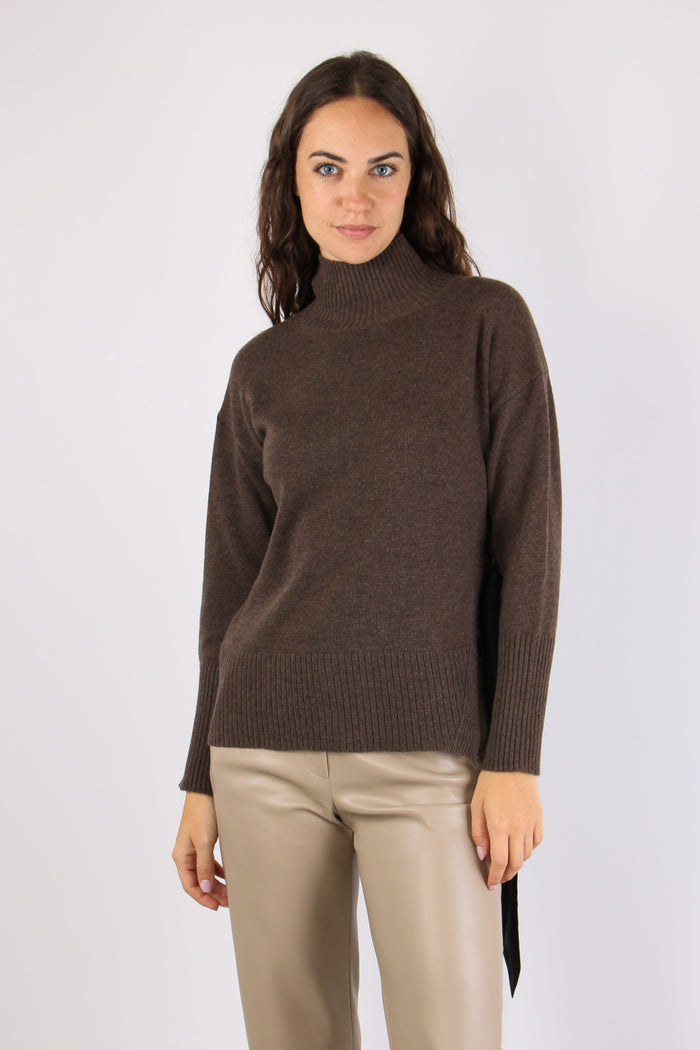 Mlspietra Maglia Cachemire Fiocco -moro Melange-3