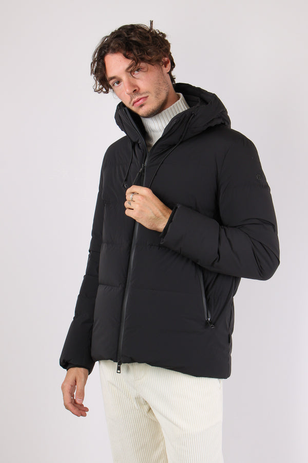 Piumino Zip Nero