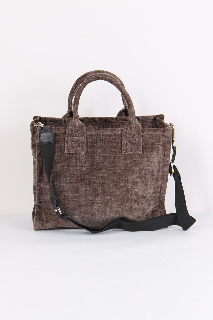 Shopping Media Velluto Fango-3