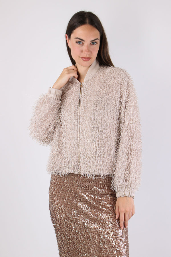 Bomber Piume Blush-2