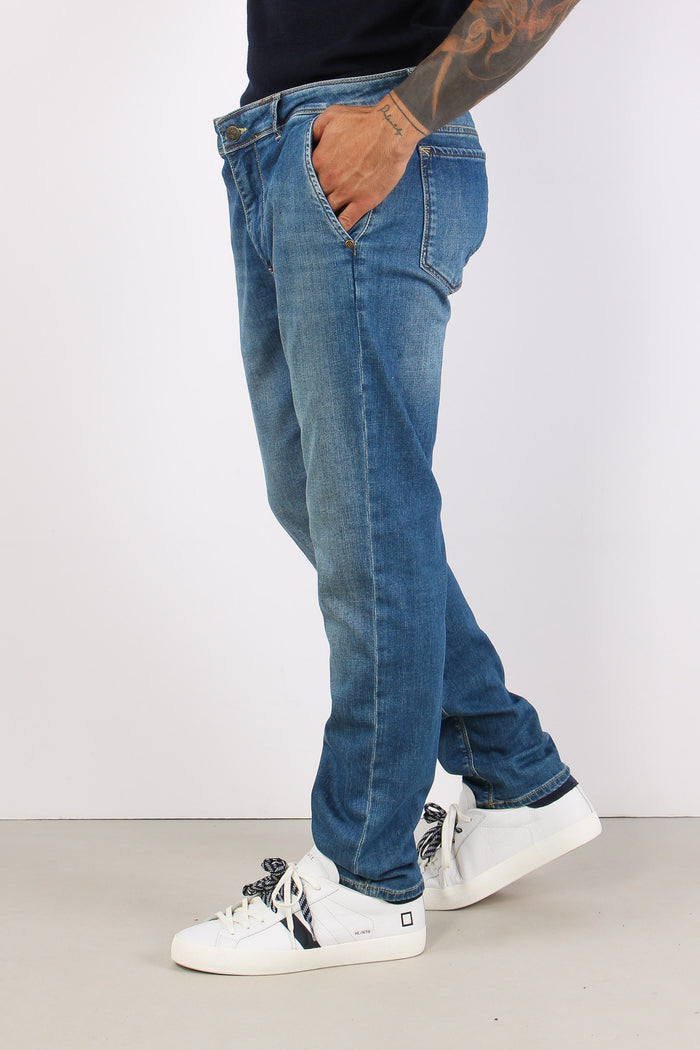 Denim Regular Vita Medio Denim Medio-3