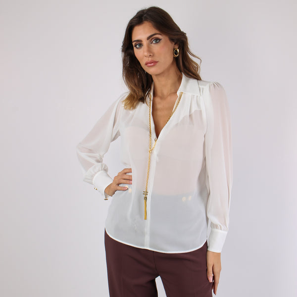 Camicia Collana Avorio-2