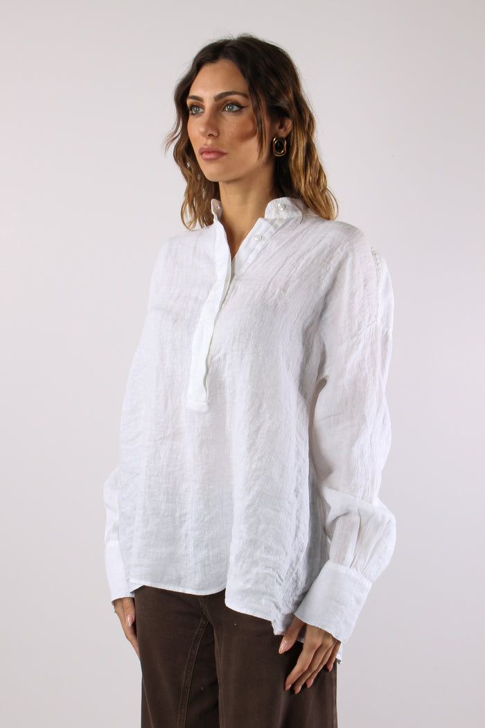 Camicia Lino Coreana Naturale-3