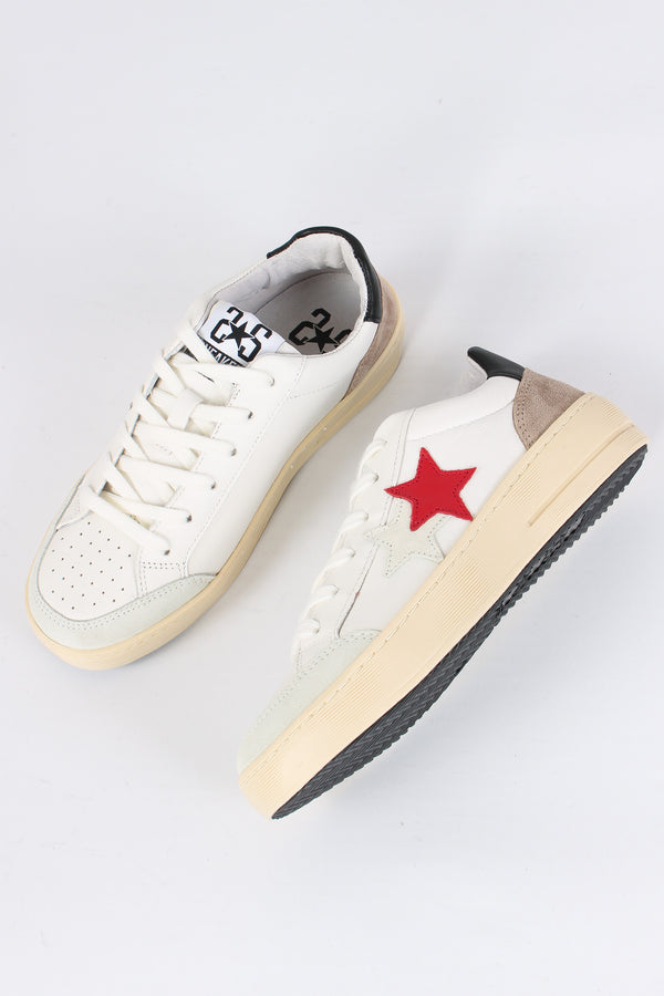 Sneakers New Star Bianco/rosso-2