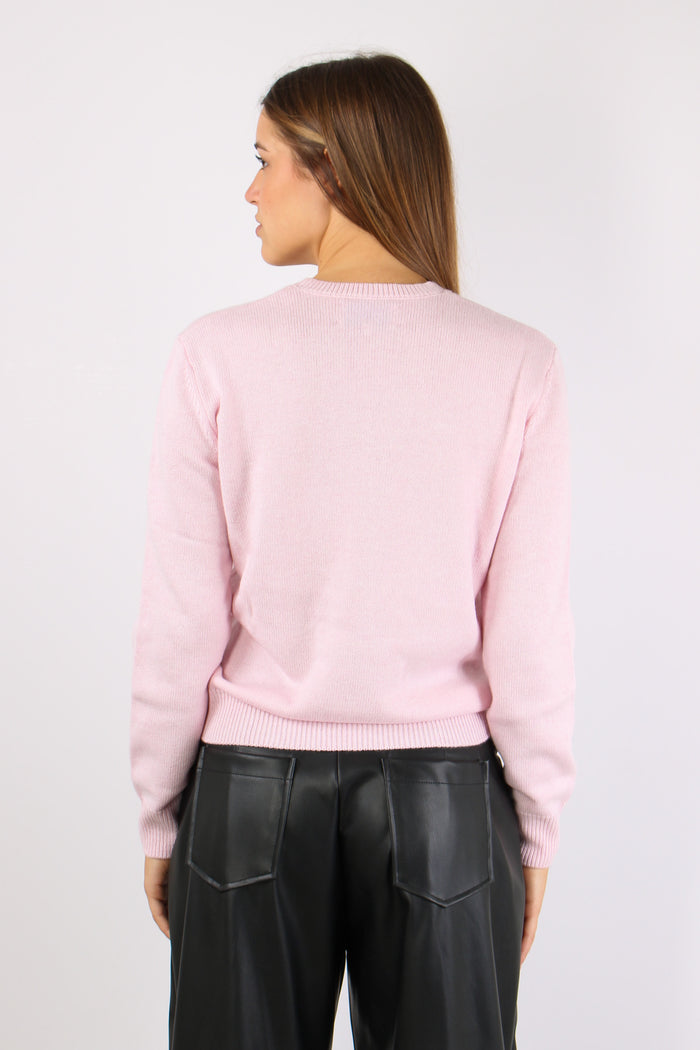 Girocollo Scritta St Barth Rosa-4