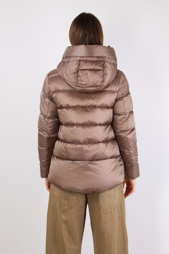 Piumino Nylon Cangiante Taupe-4