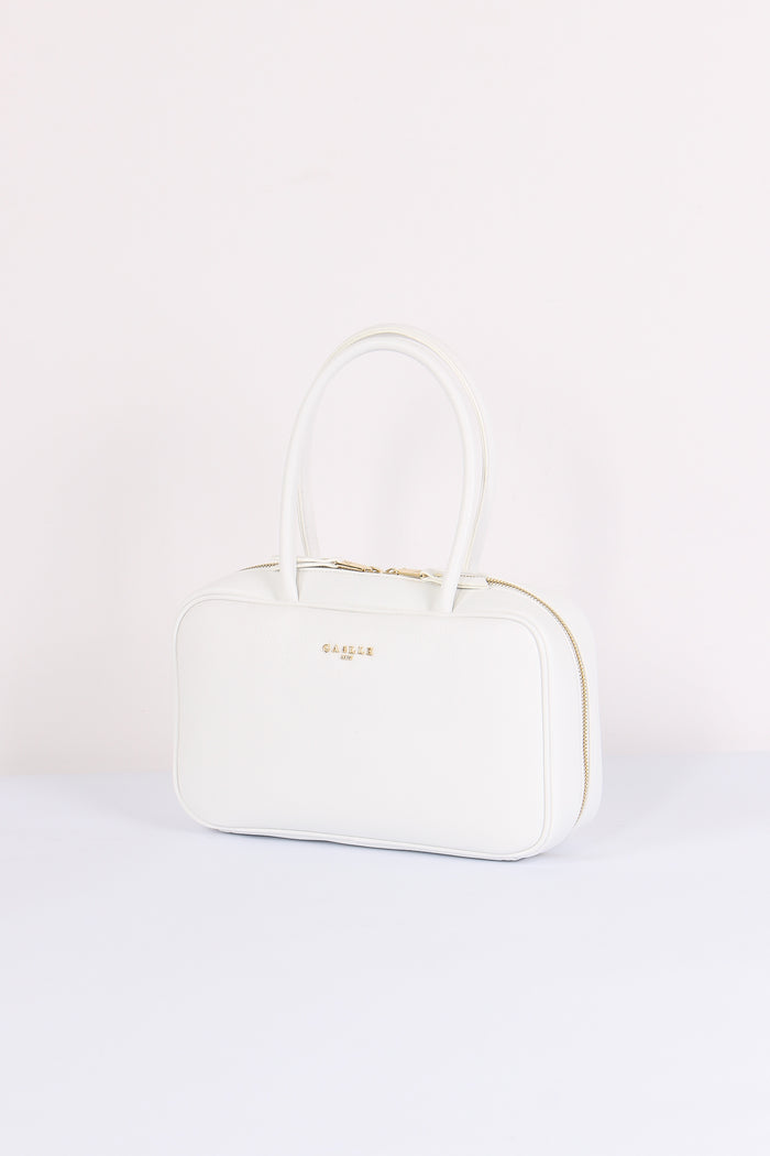 Bauletto Manico Zip Bianco-2