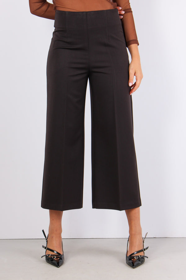 Pantalone Cropped Gabardina Caffe-2