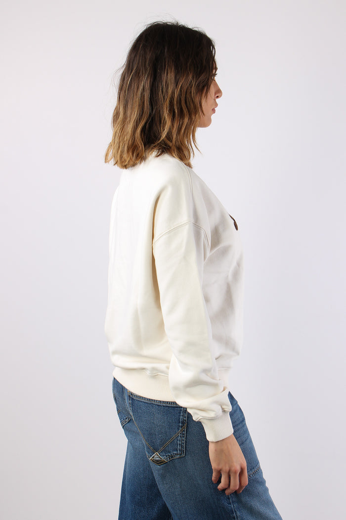 Felpa Scritta Bianco-6