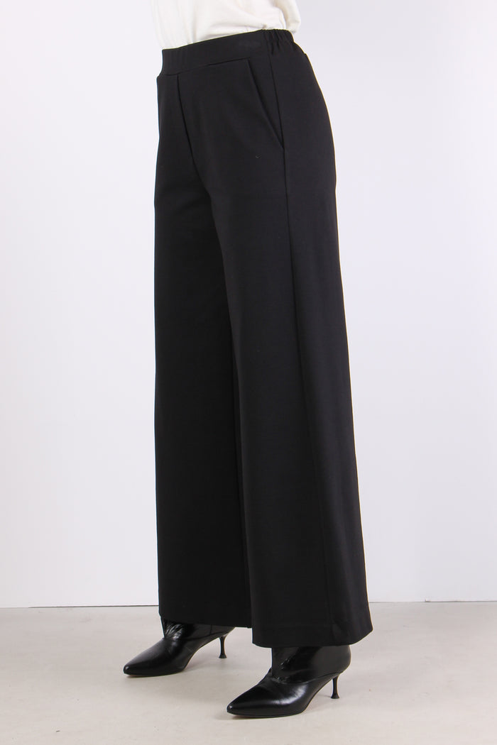 Pantalone Palazzo Punto Milano Nero-3