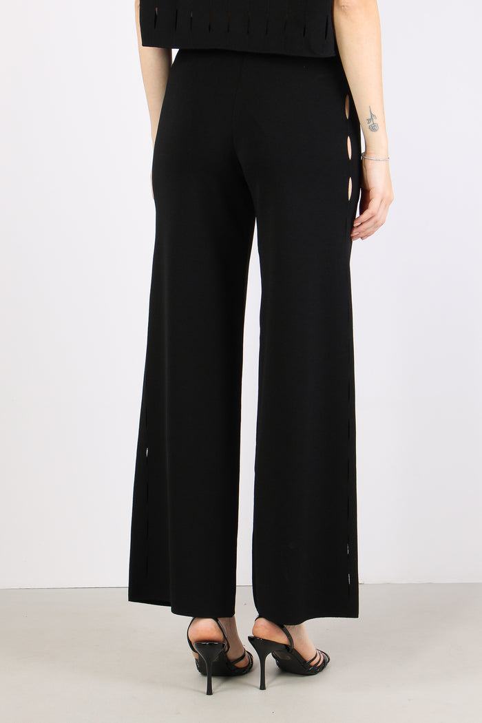 Pantalone Cut Out Nero-4