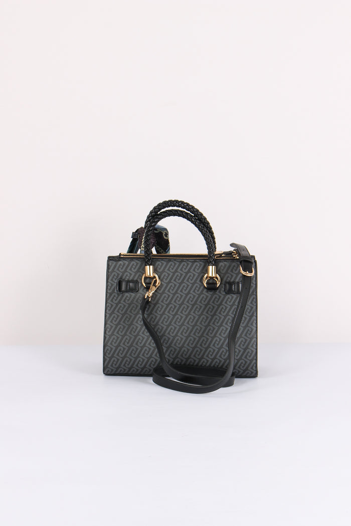 Mini Shopping Logo Monogram Nero-3