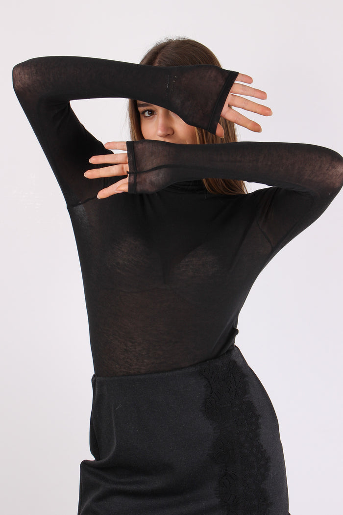 Lupetto Misto Cashmere Nero-3