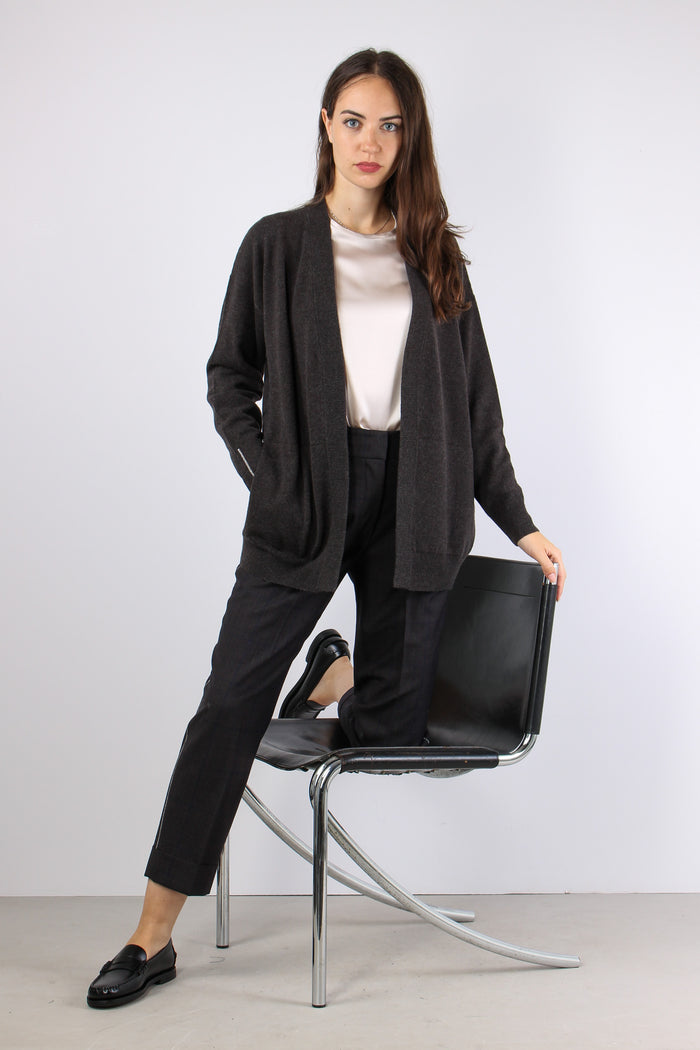 Cardigan Aperto Cintura Moro-5