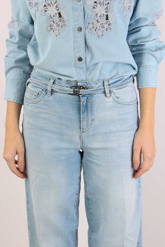 Jeans Good Flare Denim Chiaro-6