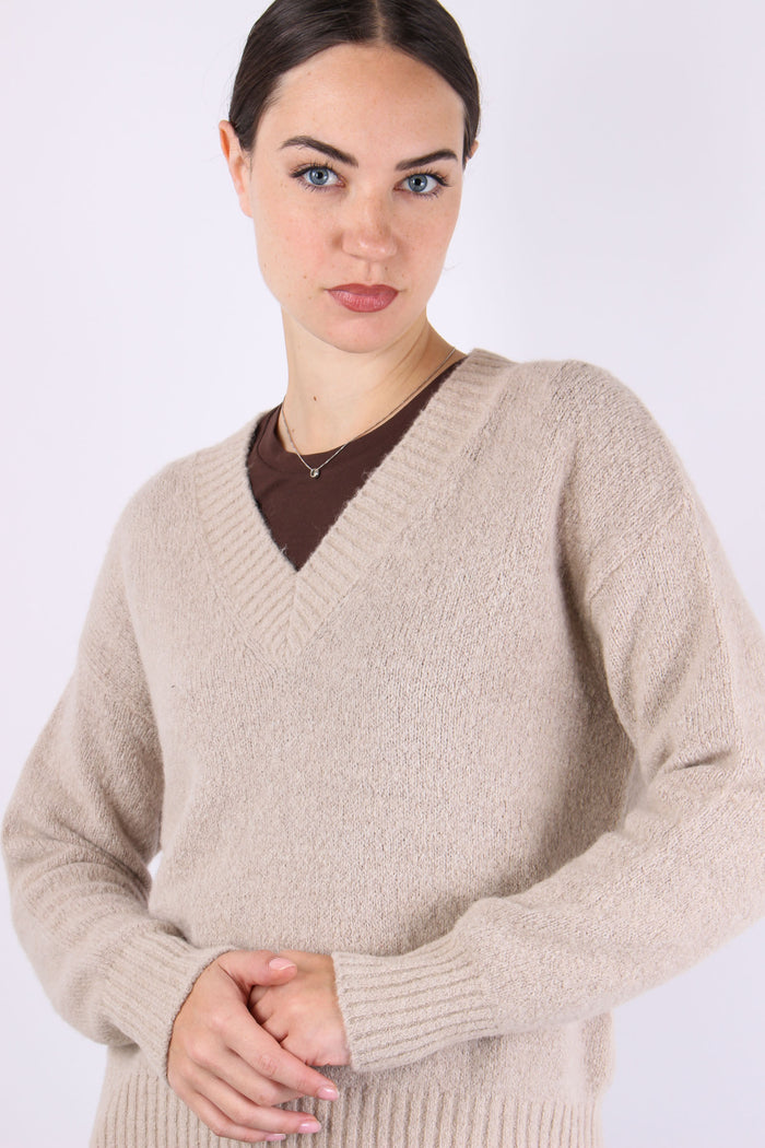 Visita Maglia Alpaca Scollo V Cacha-7