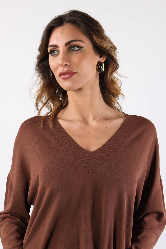 Maglia  M/m Scavo V Cacao-8