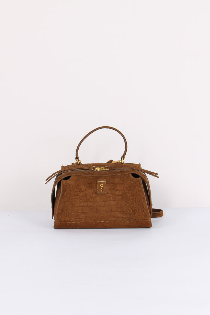 Trapezio Suede Stampa Cocco Brown