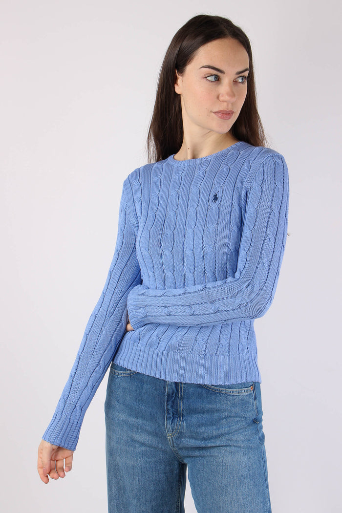 Pullover Girocollo Trecce Litchfield Blue-6