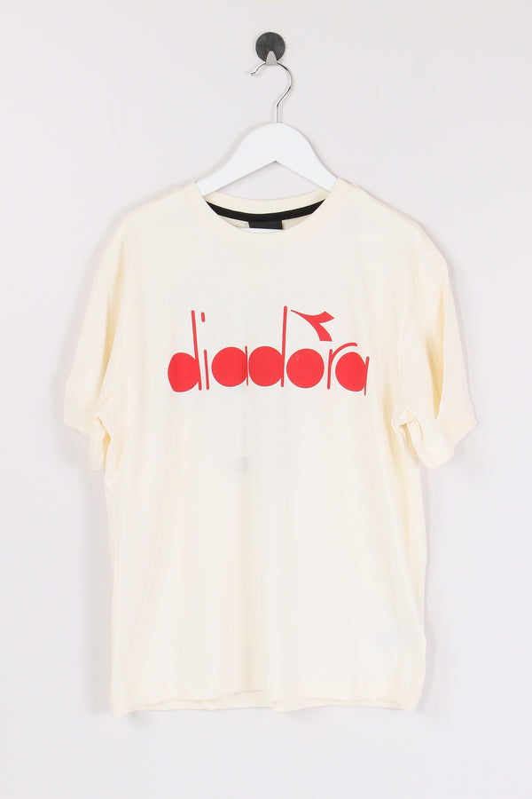 T-shirt Cotone Logo Crema