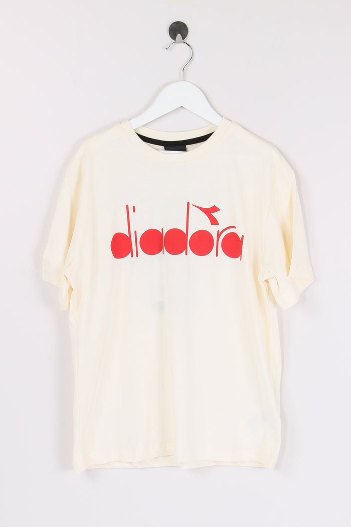 T-shirt Cotone Logo Crema