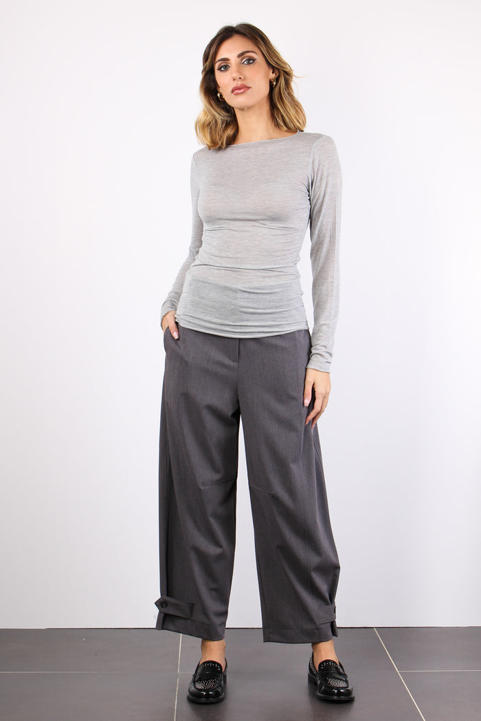 Maglia Misto Cashmere Grigio-4