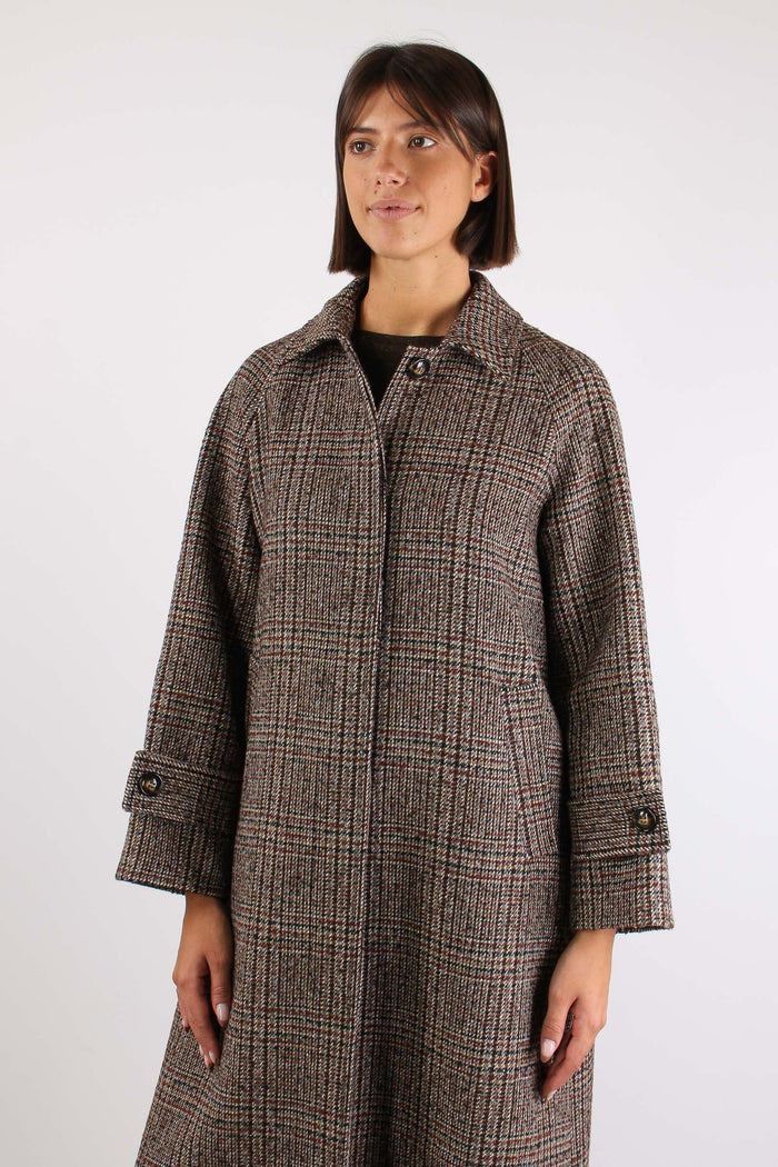 Cappotto Loden Principe Galles Bruciato-7