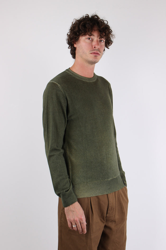 Girocollo Reversibile Militare/ocra-6